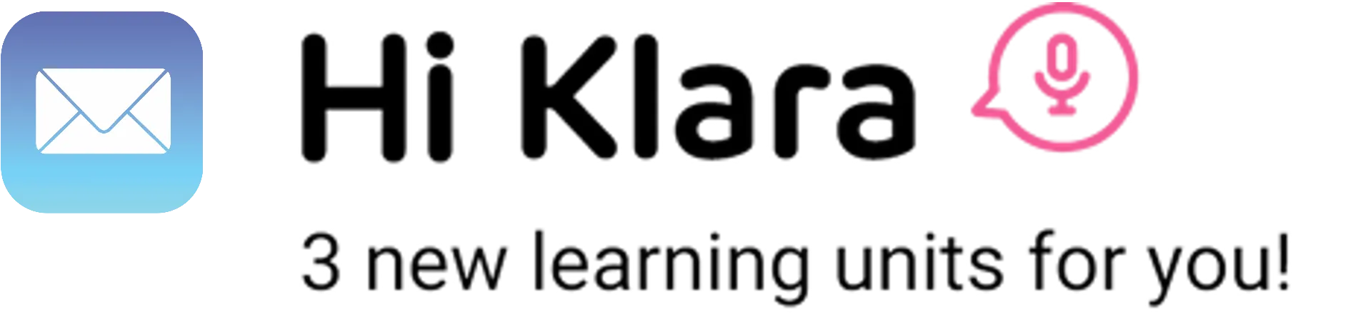 chunkx Lernimpuls per E-Mail „Drei neue Lerneinheiten für dich" – personalisiertes Microlearning für mehr Skills